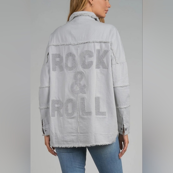 Elan Devan rock and roll jacket, grey, size S - Picture 7 of 8